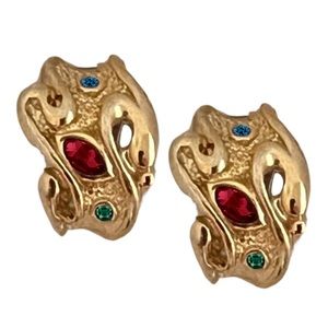 VINTAGE • Malabar Kada Antique Clip-On Earrings